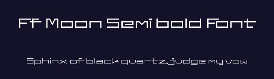 Ff Moon Semi bold Font by ffeeaarr — Decorative Font — thumbnail 2