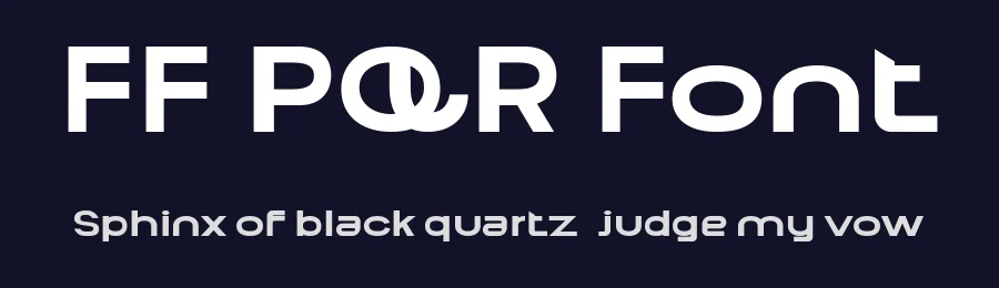 FF PQR Font by ffeeaarr — Display Font — thumbnail 2