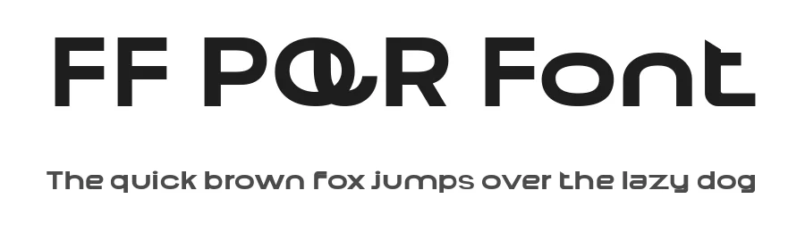 FF PQR Font by ffeeaarr — Display Font
