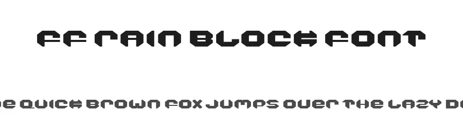 FF Rain Block Font by ffeeaarr — Decorative Font