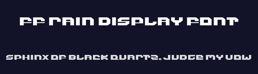 FF Rain Display Font by ffeeaarr — Decorative Font — thumbnail 2