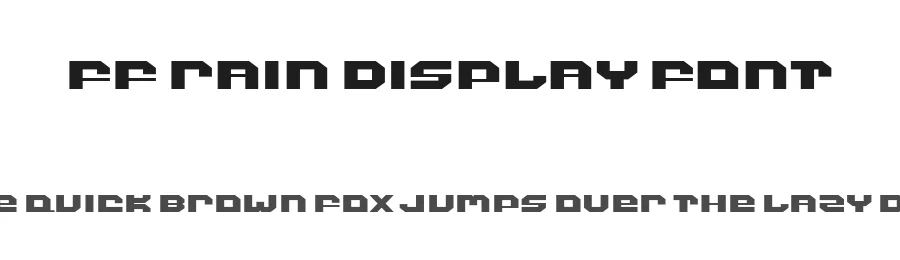 FF Rain Display Font by ffeeaarr — Decorative Font