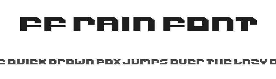 FF Rain Font by ffeeaarr — Display Font