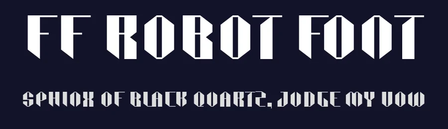 FF Robot Font by ffeeaarr — Display Font — thumbnail 2