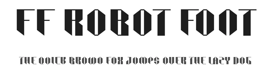FF Robot Font by ffeeaarr — Display Font