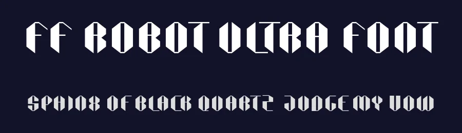 FF Robot Ultra Font by ffeeaarr — Decorative Font — thumbnail 2