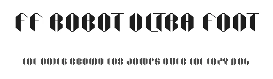 FF Robot Ultra Font by ffeeaarr — Decorative Font