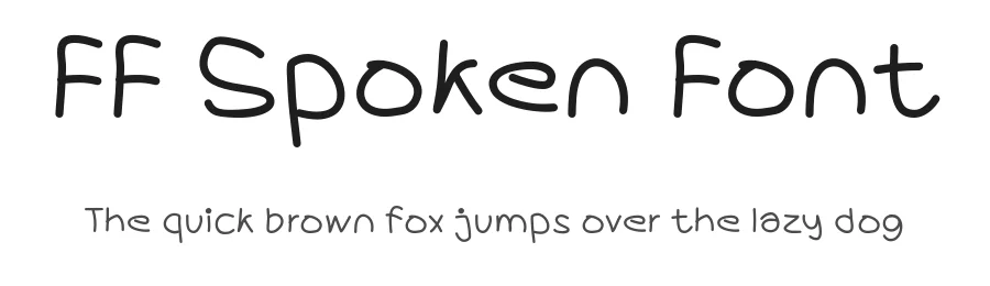 FF Spoken Font by ffeeaarr — Script Handwritten Font