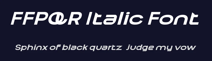 FFPQR Italic Font by ffeeaarr — Serif Font — thumbnail 2