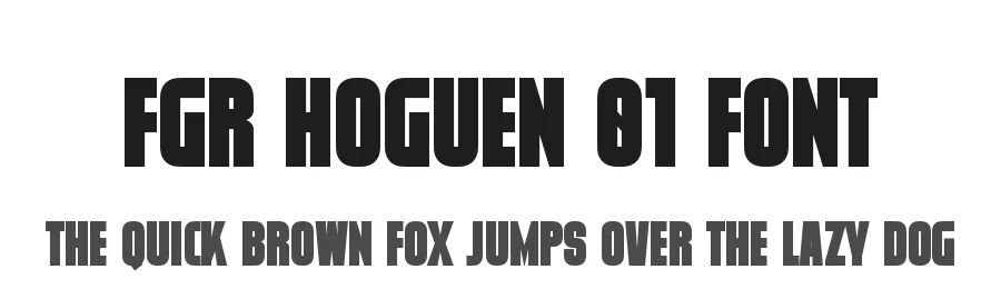 Fgr Hoguen 01 Font by Fallengraphic โ Sans Serif Font