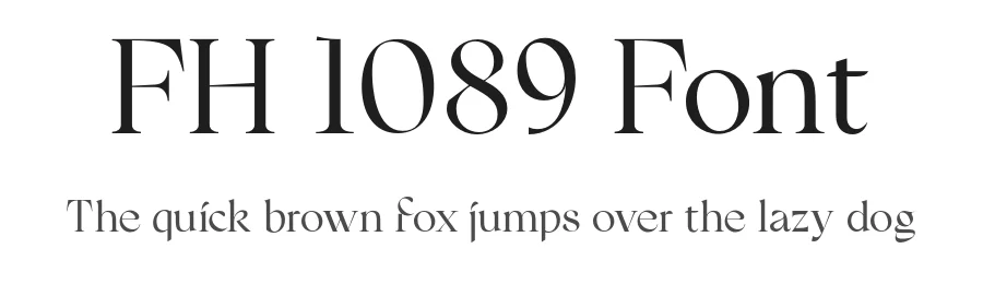 FH 1089 Font by Fatih Hardal β Serif Font