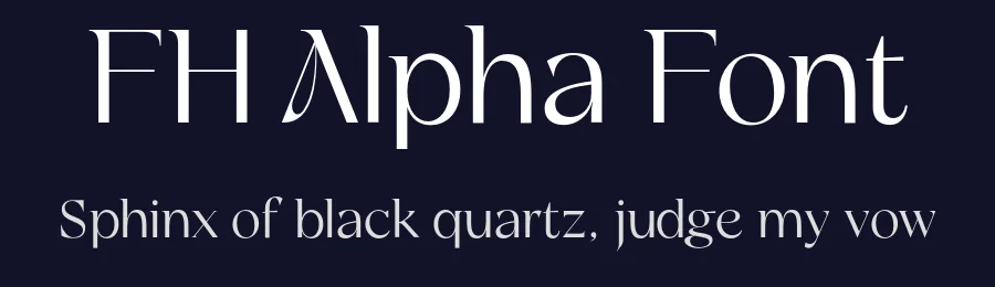 FH Alpha Font by Fatih Hardal — Serif Font — thumbnail 2