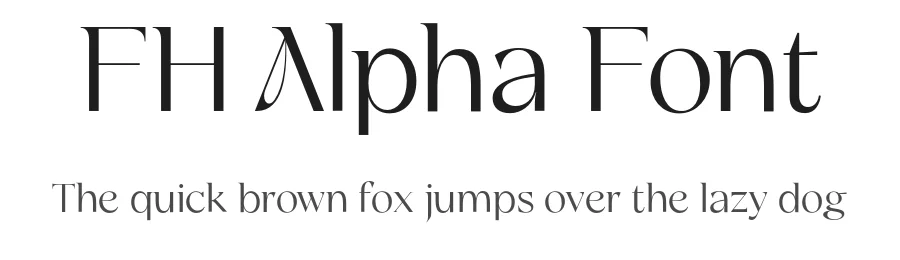 FH Alpha Font by Fatih Hardal β Serif Font