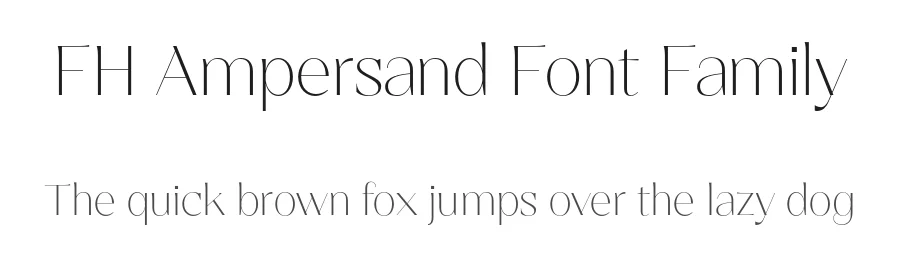 FH Ampersand Font Family by Fatih Hardal β Sans Serif Font