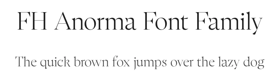 FH Anorma Font Family by Fatih Hardal β Serif Font