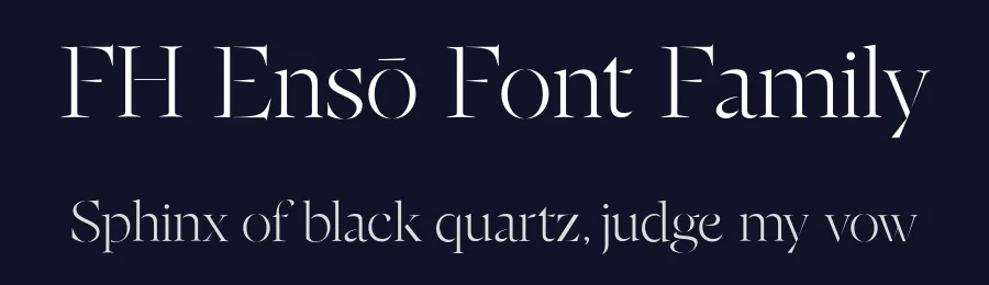 FH Ensō Font Family by Fatih Hardal — Serif Font — thumbnail 2