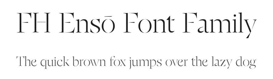 FH EnsΕ Font Family by Fatih Hardal β Serif Font
