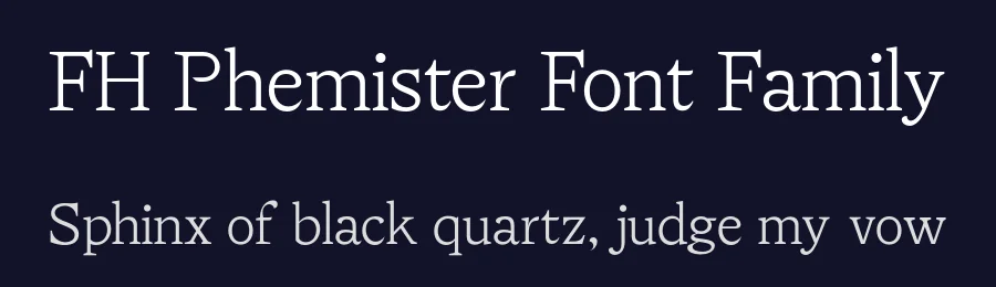 FH Phemister Font Family by Fatih Hardal — Serif Font — thumbnail 2