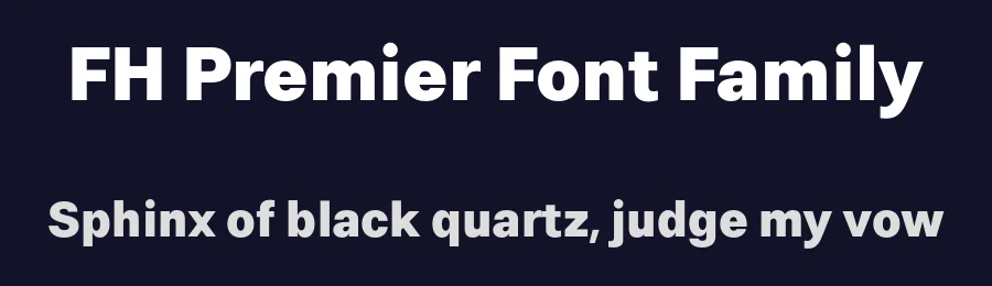FH Premier Font Family by Fatih Hardal — Sans Serif Font — thumbnail 2