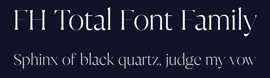 FH Total Font Family by Fatih Hardal — Serif Font — thumbnail 2
