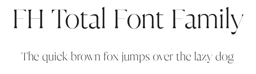 FH Total Font Family by Fatih Hardal — Serif Font
