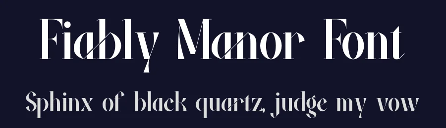 Fiably Manor Font by Denustudios — Serif Font — thumbnail 2
