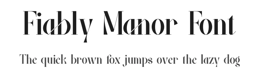 Fiably Manor Font by Denustudios — Serif Font