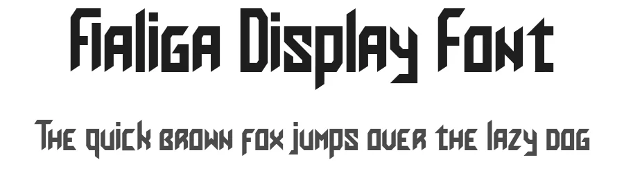 Fialiga Display Font by inspirasign — Sans Serif Font