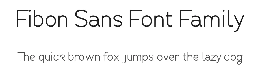 Fibon Sans Font Family by Hederae Type Foundry — Sans Serif Font