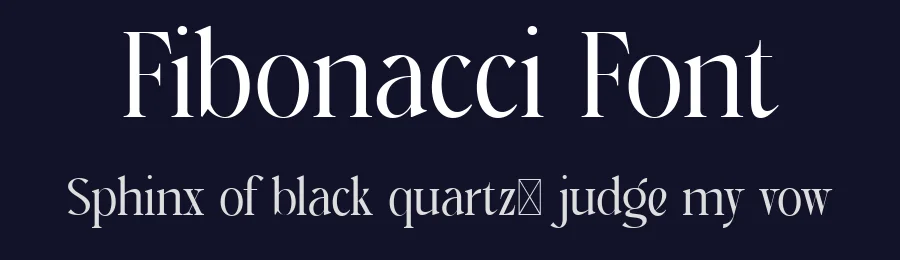 Fibonacci Font by The_Type — Display Font — thumbnail 2