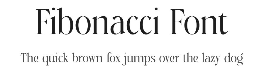 Fibonacci Font by The_Type — Display Font