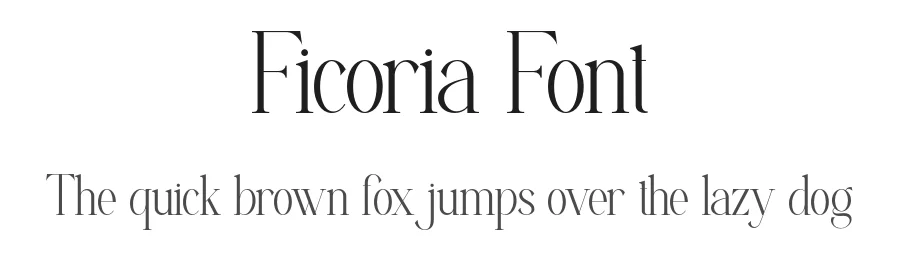 Ficoria Font by SlideShoot — Serif Font