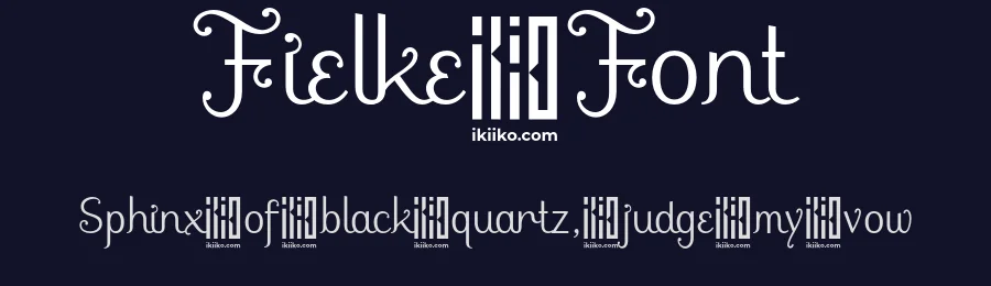 Fielke Font by ikiiko type — Decorative Font — thumbnail 2