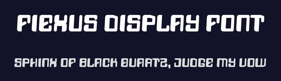 Fiexus Display Font by Dhabee — Display Font — thumbnail 2
