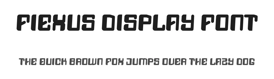 Fiexus Display Font by Dhabee — Display Font