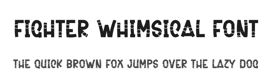 Fighter Whimsical Font by freshtypeink — Display Font