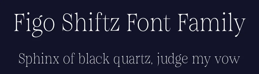 Figo Shiftz Font Family by Propertype — Serif Font — thumbnail 2