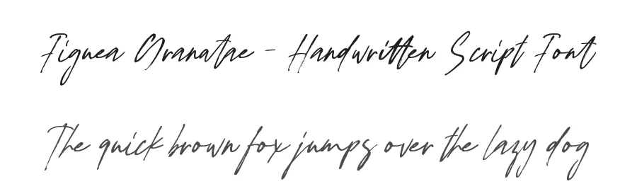 Figuea Granatae – Handwritten Script Font by rvandtype — Script Handwritten Font