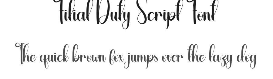 Filial Duty Script Font by creativeletter — Script Handwritten Font