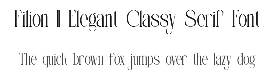Filion || Elegant Classy Serif Font by ErmediaStudio — Display Font