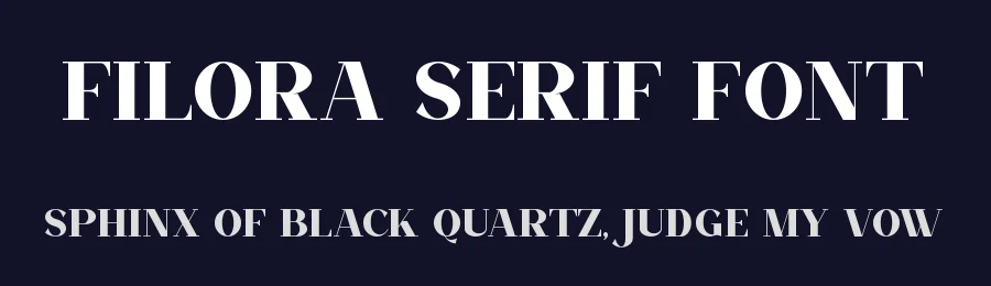 Filora Serif Font by SlideShoot — Decorative Font — thumbnail 2