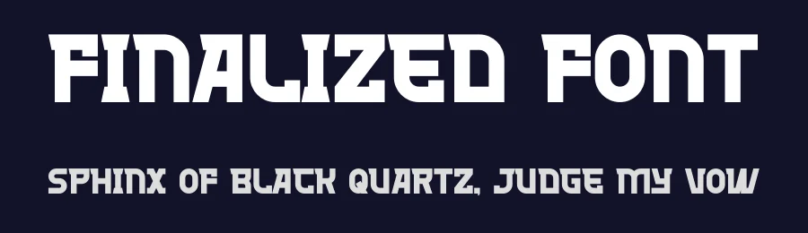 Finalized Font by Maiko Hatta — Display Font — thumbnail 2