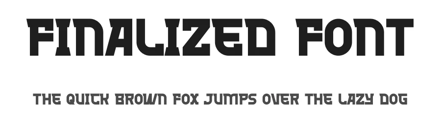 Finalized Font by Maiko Hatta — Display Font