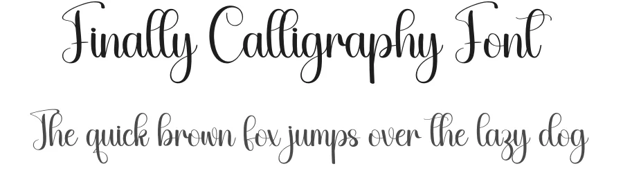 Finally Calligraphy Font by creativeletter — Script Handwritten Font