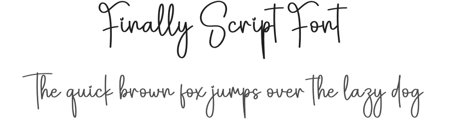 Finally Script Font by creativeletter — Script Handwritten Font