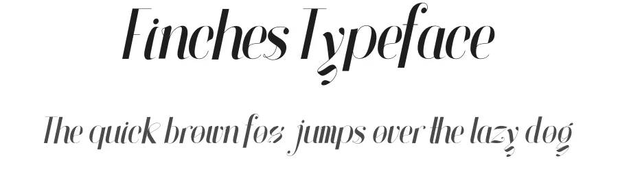 Finches Typeface by Graphic Pear — Sans Serif Font