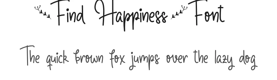 Find Happiness Font by edricstudio — Script Handwritten Font