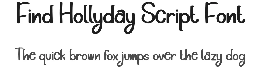 Find Hollyday Script Font by andikastudio — Display Font