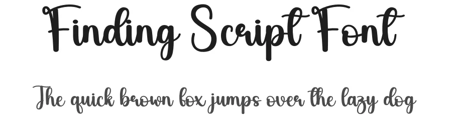 Finding Script Font by andikastudio — Script Handwritten Font