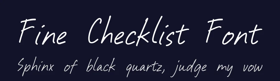 Fine Checklist Font by Letterhend Studio — Script Handwritten Font — thumbnail 2